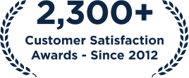 2300+ Customer Satisfaction Awards - Since 2012