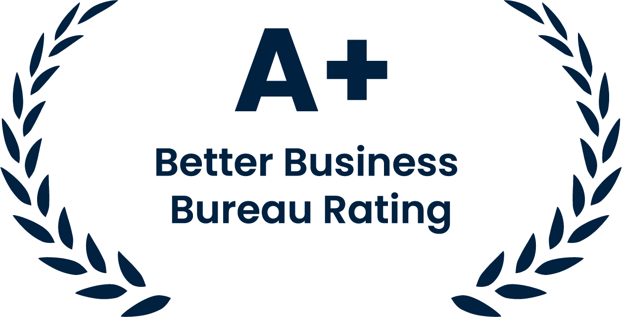 A+ Rating from the Better Business Bureau